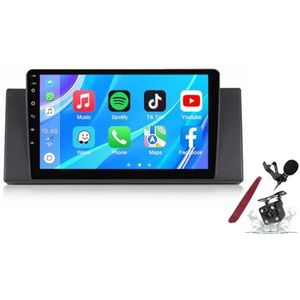 Android 14 Autoradio Sat Navi voor B-MW E53 (1999-2006) 9 Inch Touchscreen Multimedia Speler met Draadloze Carplay GPS Navigatie FM RDS Bluetooth 5G-WiFi SWC DSP,M120s