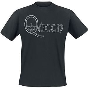 Queen Logo T-shirt zwart L 100% katoen Band merch, Bands, Duurzaamheid