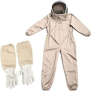 Fencelly Apiarist Bee Pak, Bijenteelt Beschermende Pakken Met Handschoenen Imker Pak Bee Keeper Gear Overalls