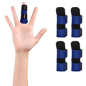 Supregear - Vingerspalk - Blauw - Set van 4 Verstelbare Herbruikbare Vingerbrace