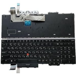 US Russisch Spaans Arabisch Brazilië Laptop Verlicht Toetsenbord Voor Lenovo voor Thinkpad P15 P15V P17 T15P L15 Gen1 5N21D93876 5N21D93720(RU NoBacklit Point)
