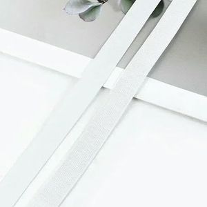 10M 6-25mm Nylon Zachte Rubberen Banden voor Ondergoed Naaiwerk Elastische Band Riem BH-bandjes Decoratieve Stretch Tape Accessoires-Wit-8mm-10Meter