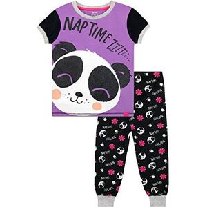 Harry Bear Meisjes Pyjama's Panda Purper 152