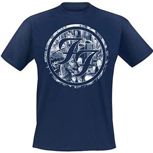 Foo Fighters Sonic Highways - City Circles T-shirt donkerblauw XL 100% katoen Band merch, Bands
