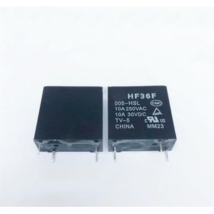 10 stuks relais HF36F-005-HSL 5VDC HF36F-012-HSL 12VDC HF36F-024-HSL 24VDC HF36F HSL HF36F 012-HSL 4PIN(HF36F-012-HSL)