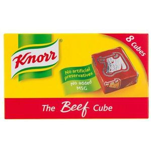 Knorr Rundvleesbouillonblokjes 8 x 10 g doos van 12