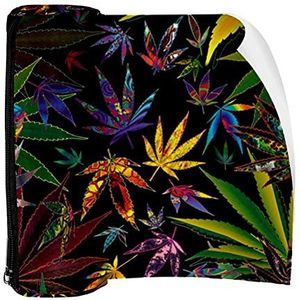 Potlood Case Marihuana Cannabis Bladeren Pouch Bag Pen Rits Tas voor Kantoorartikelen Reizen School Student Supplies