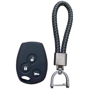 Sleutelbehuizing Siliconen Autosleutel Shell Cover Case Protector Houder Huid Voor Stofdoek Voor Logan Voor Fluence Voor Clio Voor Vivaro 3 Knop Sleutel Autosleutelhoesje(4)