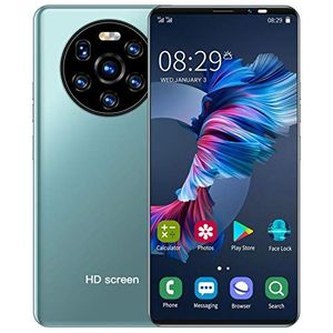 Ontgrendelde Smartphones, Mate40 Pro Dual Sim Ontgrendelde Mobiele Telefoons Slimme Telefoon, 5.45“ Scherm, 1GB RAM + 8GB ROM, 2MP + 5MP, Android 6.0, Gezicht & Vingerafdruk Ontgrendelen(Groen)