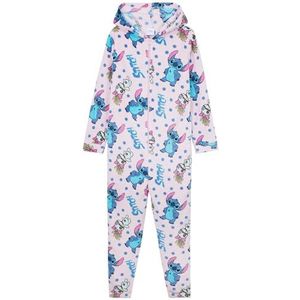 Disney - Stitch - Fleece Onesie - Multi Stitch - Met Capuchon - Voor Meisjes