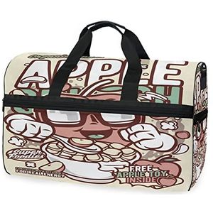 Blij Leuke Cartoon Baby Sport Zwemmen Gym Tas Met Schoenen Compartiment Weekender Duffel Reistassen Handtas Voor Vrouwen Meisjes Mannen