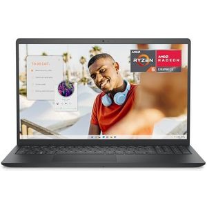 Dell Inspiron 15 3535 Laptop 15,6 inch FHD (1920 x 1080), AMD Ryzen 5 7520U processor, AMD Radeon Graphics, 8 GB RAM, 512 GB SSD, Windows 11 Home, Frans AZERTY-toetsenbord, zwart