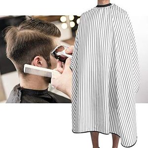 Professionele Salon Kapsel Cape, Verven Doek Kappersschort Styling Kapper Schoonheidssalon SPA Kappers Styling Accessoires(Zwart)