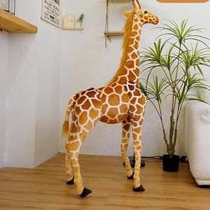 50-120cm giant giraffe pluche speelgoed knuffels poppen zachte kinderen kinderen verjaardag cadeau kamer decor-100cm, giraffe