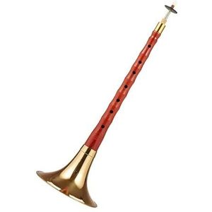 Professionele Suona Beginner, Volwassen Speeltype, Rood Sandelhout Suona-instrument, Chinees Traditioneel Volksblaasinstrument (Color : A flat)