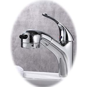 Keukengootsteen tapsque alle bronzen watertap enkel gat trek verstelbare formule warm en koude kraan/chroom FANDIAO