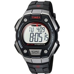 Timex Unisex-volwassen horloge TW5K85, Zwart/Grijs/Rood, Eén maat, Sport Horloges