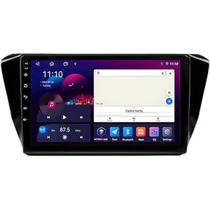 Android 14 GPS Navigation Stereo voor Volkswagen Skoda Superb 3 2015-2019 9 Inch 2 Din Car Stereo Radio met CarPlay AHD Omgekeerd beeld Bedieningselementen op het stuur(S5 6G+128G)