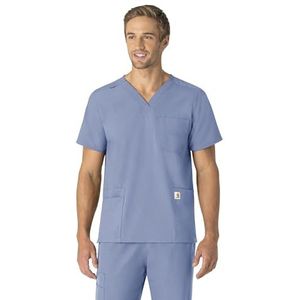 Carhartt Scrubs C15013 Unisex Force Modern Fit V-hals Top - XXX-Large - Ceil Blauw