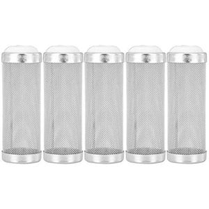 Intake Zeef Filter, 5 Stks Rvs Aquarium Filter Instroom Inlaat Mesh Mand Aquarium Filter Garnalen Protector:[12mm]Filteraccessoires