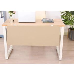 Universeel privacypaneel onder het bureau - Robuuste bureauverdeler en kantoorscheidingswand - Privacyscherm for werkruimtes en hokjes(Camel,L 70cm/27.5in)