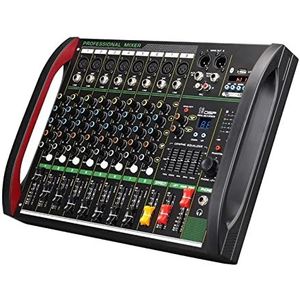 geluidsconsole, Audiomixer, 4-kanaalsmixer DSP-galmeffect Professionele Bluetooth USB-mixer Balans Familie Podiumoptredens KTV