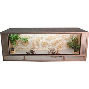 Tropic-Shop OSB Terrarium - houten terrarium - front van massief sparrenhouten frame - Made in Germany ! ! (100x60x60cm)