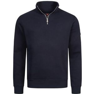 Höhenhorn Troiberg Herentrui, 1/4 rits, sweatshirt, troyer met kraag, donkerblauw, M
