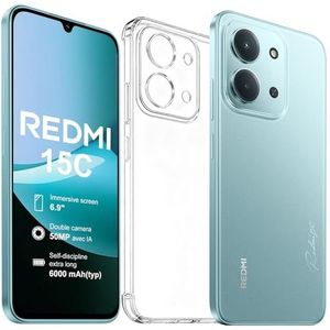XIAOMI Redmi 15C Smartphone 2025 Nieuw - Scherm 6,9"" 120Hz | 50MP Dubbele Camera | 6000mAh | 4GB 128GB | 4G | Mint Green