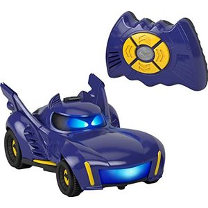 Fisher-Price DC Batwheels Afstandsbediening Auto, Bam de Batmobile Transforming RC met Lichten Geluiden & Karakter Zinnen voor Leeftijden 3+ Jaar, HRB24