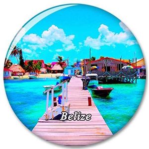 Belize San Pedro Koelkastmagneten Decoratieve Magneet Flesopener Toerist Stad Reizen Souvenir Collectie Gift Sterke Koelkast Sticker