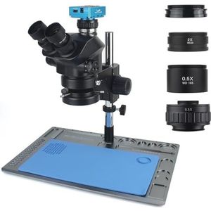 2023 Nieuwe 3.5X-100X Industriële Lab Simul Focal Verstelbare Stereo Trinoculaire Microscoop + 12MP 48MP 4K 1080P HDMI USB Video Camera(48MP 4K 2K USB HDMI)