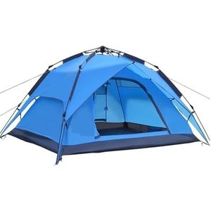 Camping tent voor 3-4 personen, instant pop-up tent, dubbellaagse waterdichte huistent voor wandelrugzakken (kleur: C, maat: 200 x 180 x 130 cm)