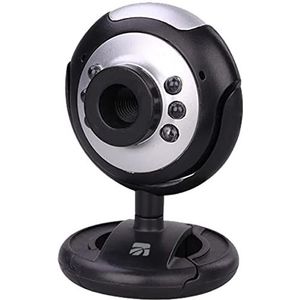 WEBCAM HD 640x480 CON MICROFONOE LUCE LED USB2.0 NERO cod.33861