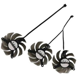 GPU-videokoeler, grafische kaartventilator, FD8015U12D TH8015S2H-PCC02 voor Emtek voor Emtekinc voor RTX 3070Ti Black Edition D6X 8G(Triple FD8015U12 Fan)