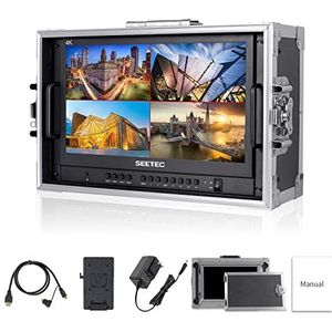 SEETEC ATEM156-CO 15,6 inch 1920 x 1080 Full HD Live Streaming draagbare Broadcast Direction Monitor met 4 HDMI-uitgangen ingangen voor Adem Mini Video Switcher Mixer