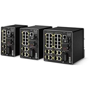 Cisco Industriële Ethernet 2000U-serie switch - 16 x 10/100 RJ-45-poorten met 2 x Combo GE-poorten (PoE+)