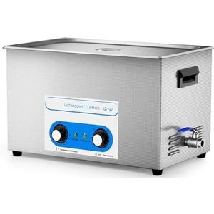 30L Ultrasoonreiniger 40kHz Ultrasoonbad Verwarmde ultrasoon reinigingsmachine for carburateurs, sieraden, gereedschap, auto-onderdelen enz(Knob Control)