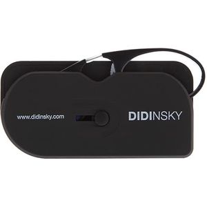 DIDINSKY Orsay Leesbril voor dames en heren, compact, licht, randloos, ideaal voor op reis, productetiketten lezen, uniseks, comfortabel, met plakstrips voor bevestiging, grafiet bio, 3