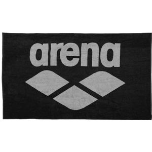 Arena Arena bomuld håndklæde pool blødt handdoek, uniseks, volwassenen, zwart-grijs, 150 x 90 cm EU