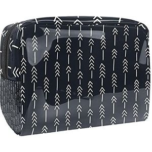 Waterdichte cosmetische tassen, geometrische gele reizen cosmetische tassen, multifunctionele draagbare make-up tassen, reizen cosmetische tas organizer voor vrouwen