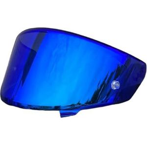 Motorhelm vizier lens, Helmvizier, NFR-vizier for KYT NXR NX-motorhelm Gezichtsscherm Visera Capacete De Moto Zonnebrandcrème Helmaccessoires (zwart - alleen overdag)(Revo Deep Blue-day Use Only)