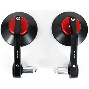 JGANRF Motorcycle CNC Aluminium Achteruitkijkspiegel Zijspiegels Handvat Bar End Spiegel Voor D&ucati 848 2008 2009 2010 2011 2012 2013 848