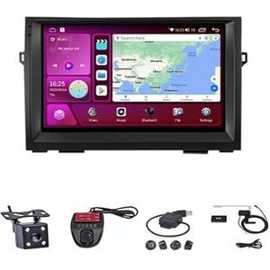 Android Autoradio Video Multimedia Speler, 9 Inch Touch Screen Radio Plug And Play Autotoebehoren met Bluetooth En Navigatie En Achteruitrijcamera Voor Toyota Prius 20 2002-2009 (Size : M200S 4G+WI