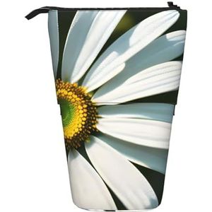 LHBWCVN daisy Cosmetics Tas Staande Potlood Case Telescopische Potlood Tas Draagbare Potlood Houder Leuke Stand Up Potlood Pouch voor Vrouwen Mannen Reizen Coin Pouch Purse