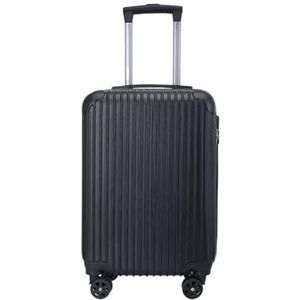 Trolleykoffer Reiskoffer Koffer 20 Inch Harde Koffer Zakenreisbagage, Draagbare Koffers Met Ritssluiting Op Wielen Handbagage Handbagagekoffer (Color : B, Size : 20in)