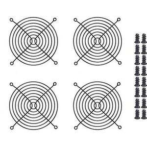 Easycargo Fan Grill/Guard (120mm, Zwart 4pcs)