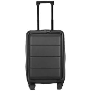 Suwequest Mannelijke Combinatieslot Voor Trolley Case Universele Wiel Zakelijke Koffer Waterdichte Boarding Bagage, Zwart, 26