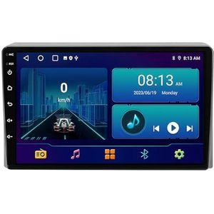 Dubbele DIN Android 14 autoradio voor Toyota Harrier 2013-2020 9 Duim QLED Touch screen-met Draadloze Carplay Android Auto GPS navigatie 4G WiFi Stuurwielbediening achteruitrijcamera(P5 4G+WIFI 8Core