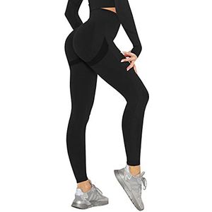 SINOPHANT Yoga Broek voor Vrouwen Uitlopende Leggings Hoge Taille Bootcut Broek Womens Gym Wijde Been Workout Stretchy, L